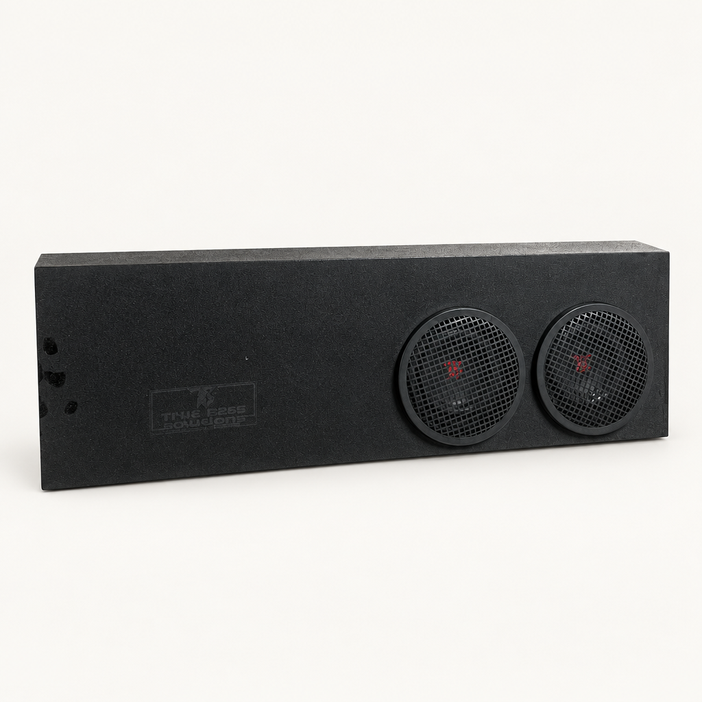 Dual 8 inch Large Truck System on an off-white studio background