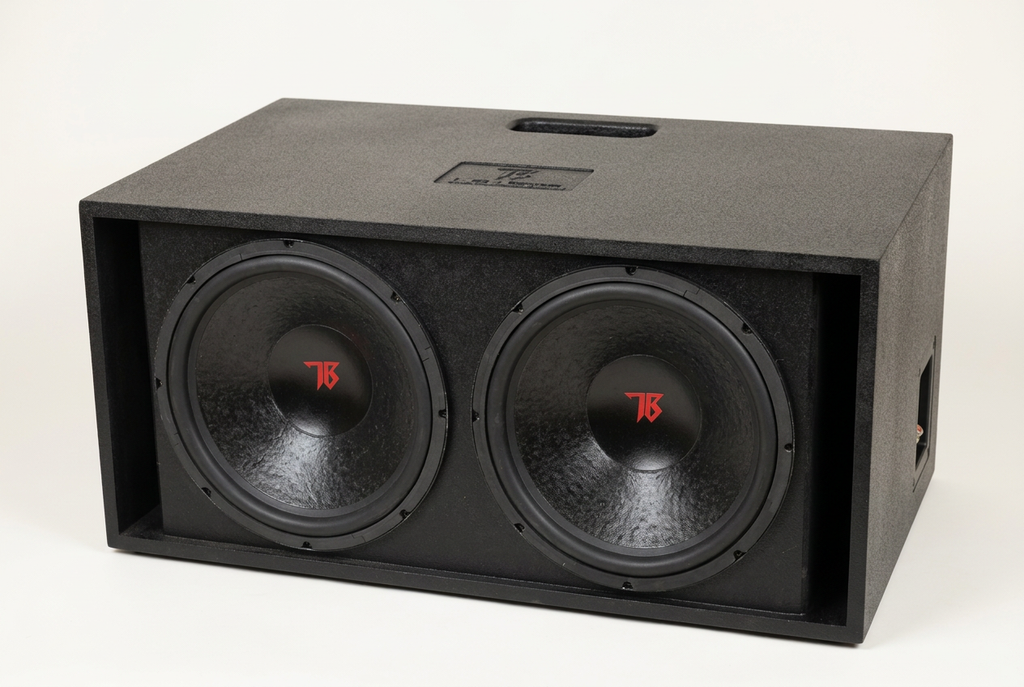 Front view of Dual 12-inch TBS 1243.2 DV Ultra enclosure