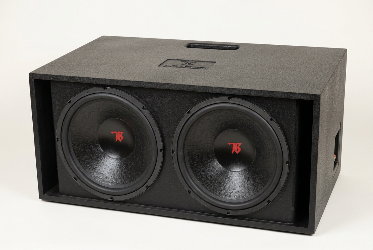 Front view of Dual 12-inch TBS 1243.2 DV Ultra enclosure
